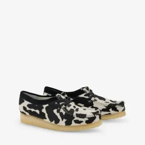 Wallabee Black Cow Print - Women's Shoes