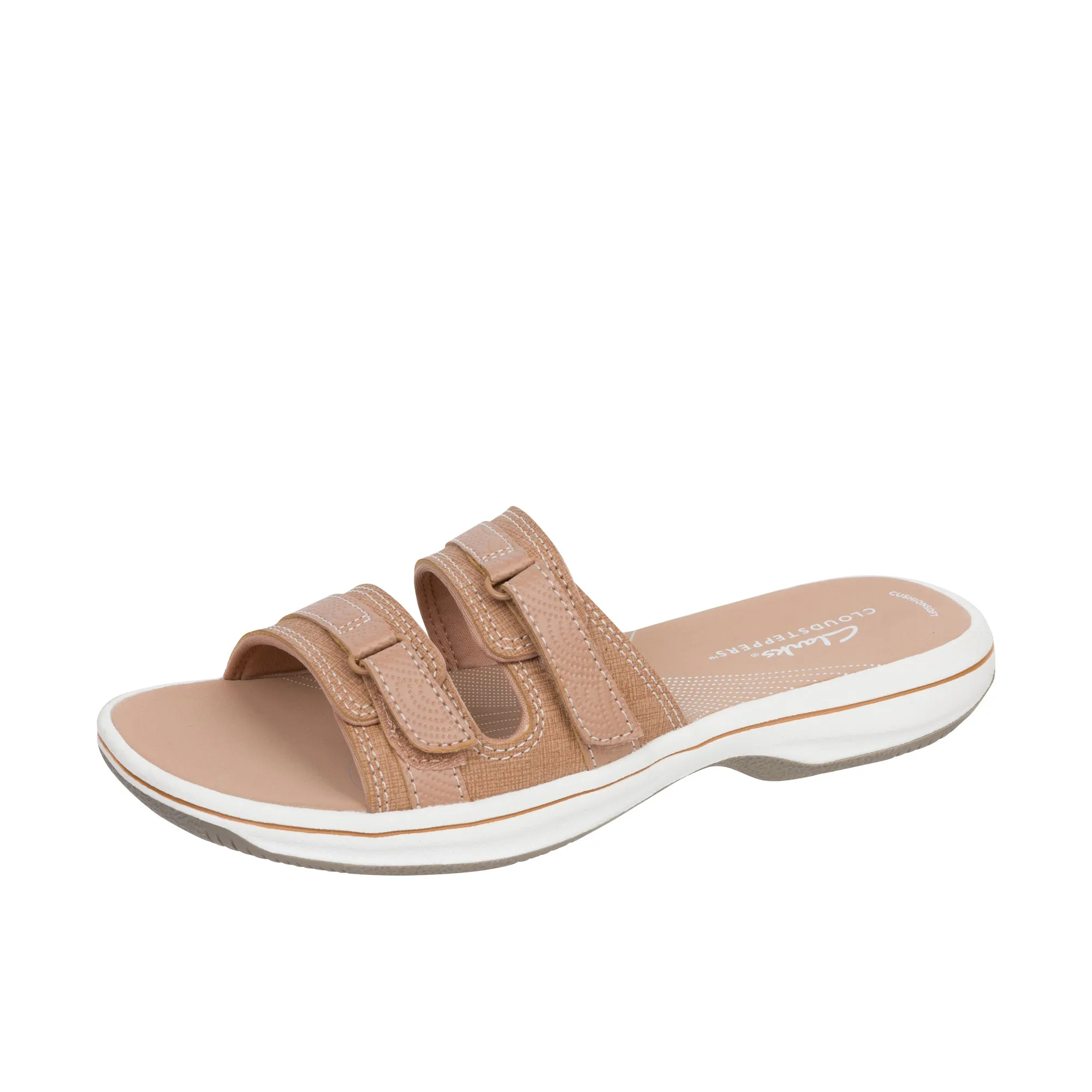 Warm Beige Clarks Women's Breeze Piper Sandals