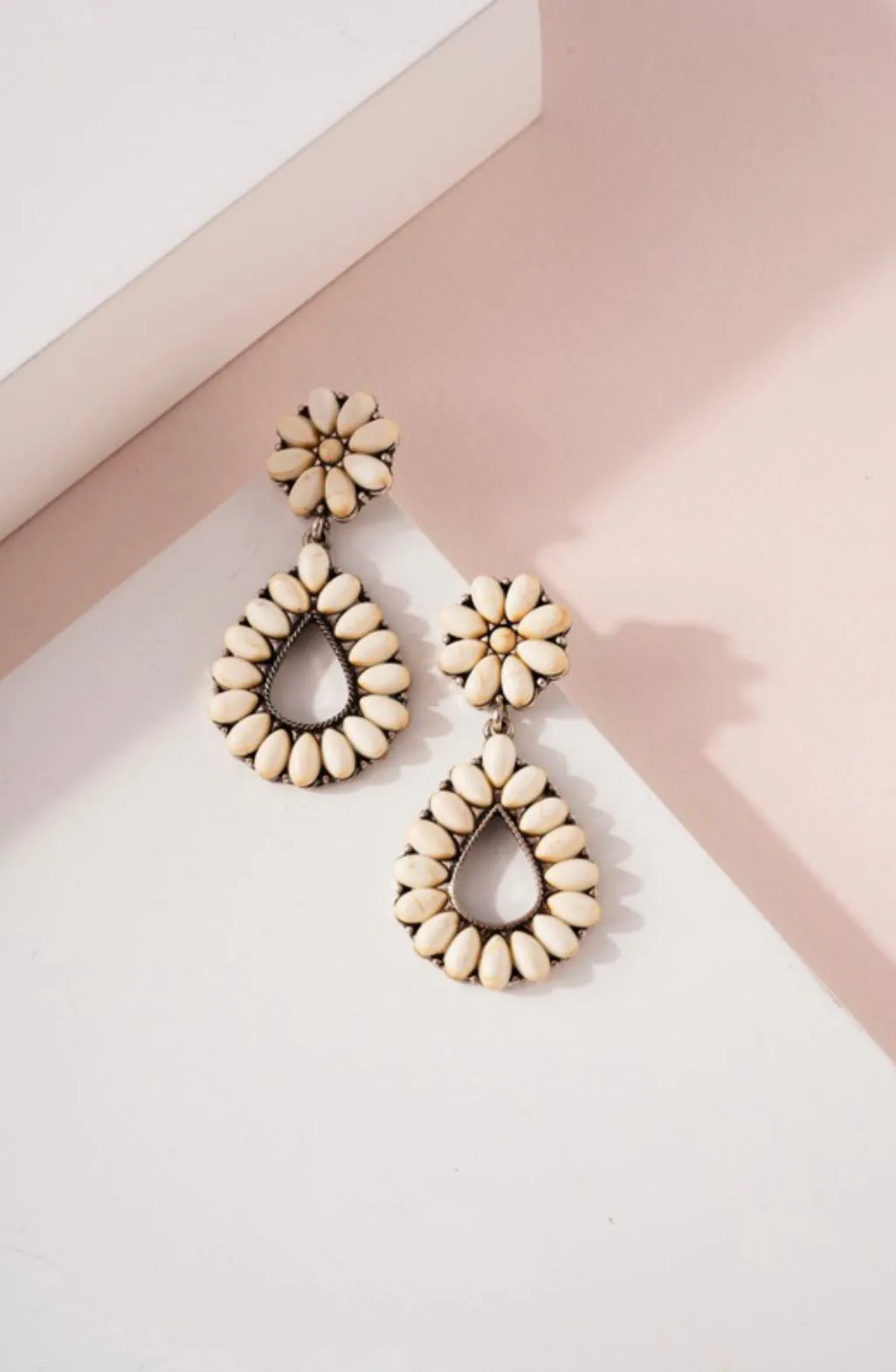 White Buffalo Earrings