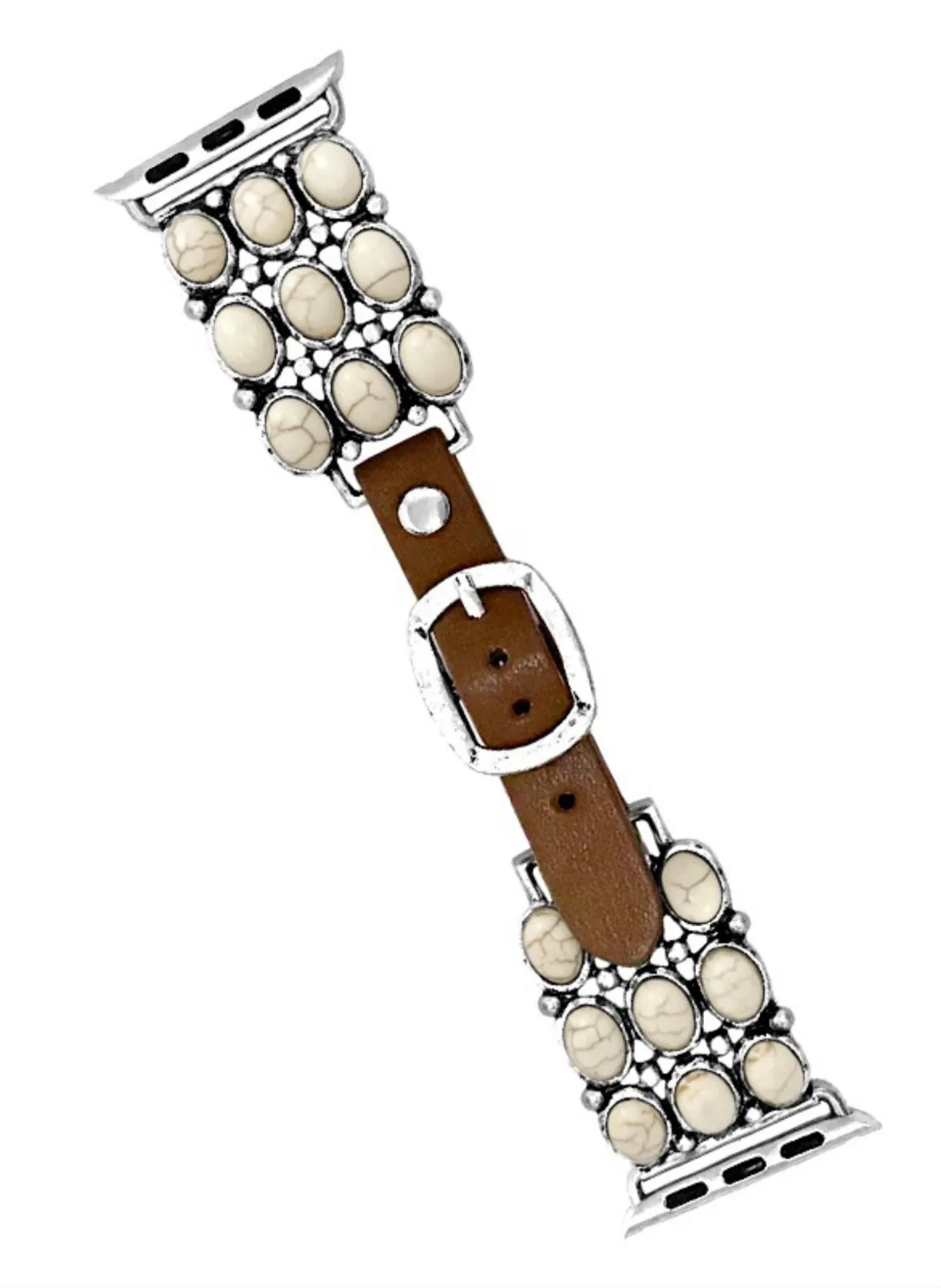 White Buffalo Square Cluster Apple Watchband - SEO Result: Square Cluster Apple Watchband White Buffalo