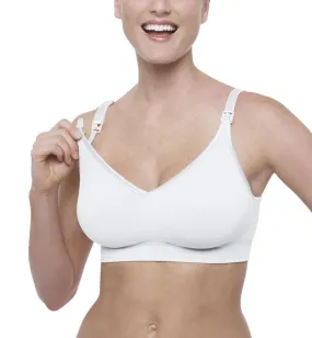 White Softcup Nursing Bra - BRAVADO! DESIGNS Body Silk Seamless (1401)