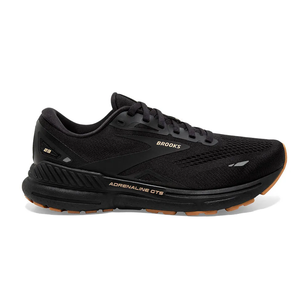 Women's Brooks Adrenaline GTS 23, Black/Cream/Biscuit, 10 B Medium - Buy Now