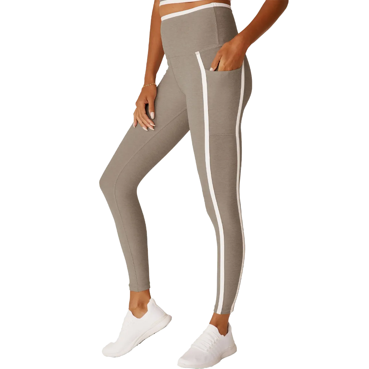 Women's High Waisted Spacedye Midi Legging.