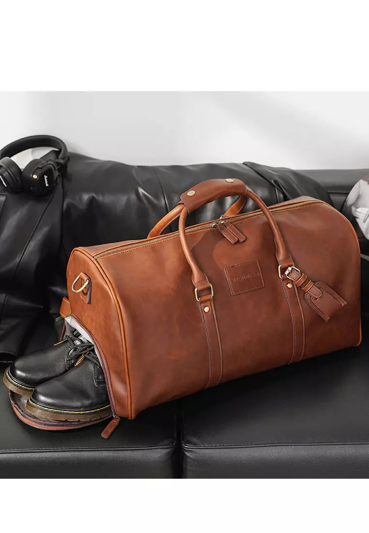 XAFITI High-capacity Faux Leather Duffel Bags