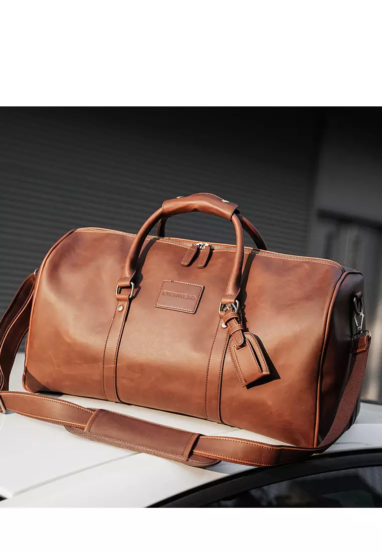 XAFITI High-capacity Faux Leather Duffel Bags