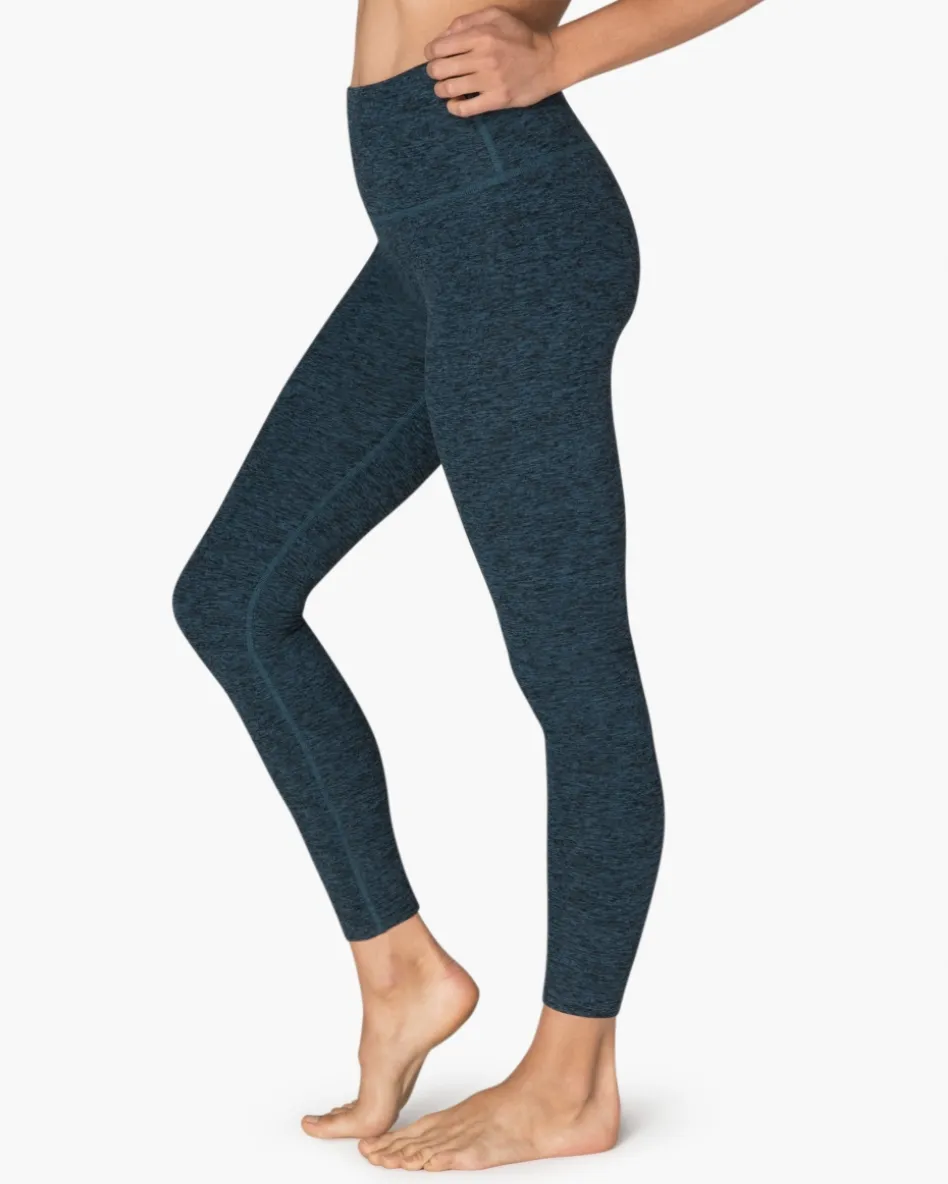 Yoga Spacedye Midi High Waisted Legging Deep Sapphire - Beyond Yoga