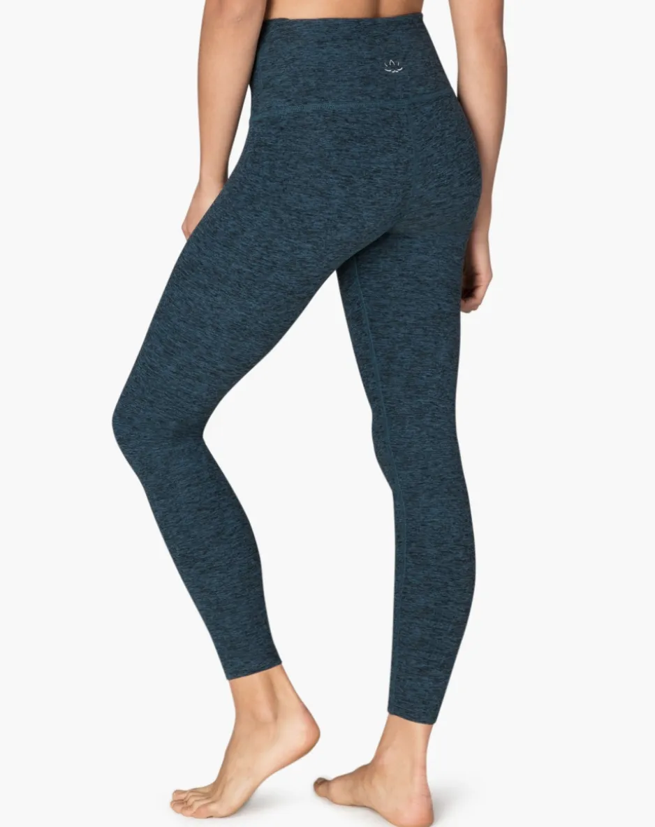 Yoga Spacedye Midi High Waisted Legging Deep Sapphire - Beyond Yoga