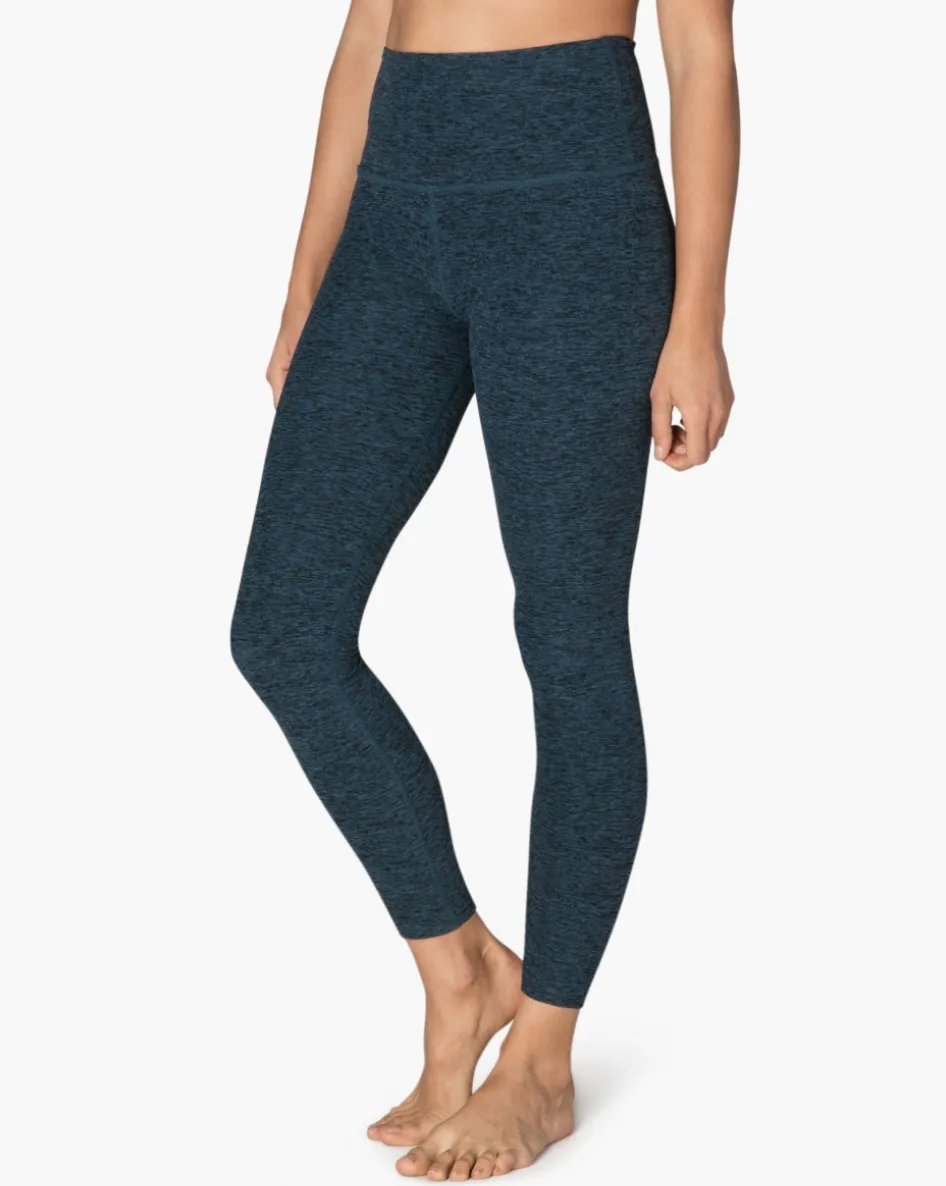 Yoga Spacedye Midi High Waisted Legging Deep Sapphire - Beyond Yoga